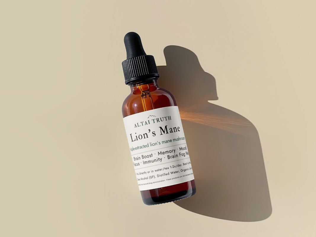 Altai Truth Lion's Mane mushroom tincture triple extracted - brain focus memory supplement Arizona
