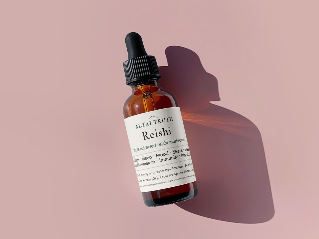 Altai Truth Reishi mushroom tincture triple extracted - sleep stress relief supplement Arizona