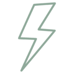 Cordyceps energy graphic with lightning bolt symbol representing natural cellular energy support